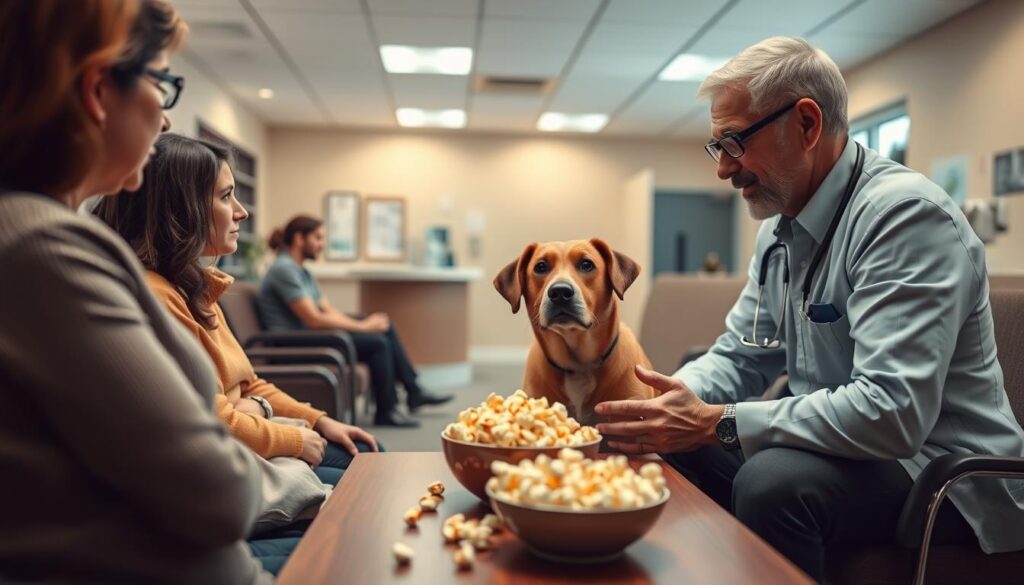 Dog Veterinary Emergency Popcorn Consultation Dog Veterinary Emergency Popcorn Consultation
