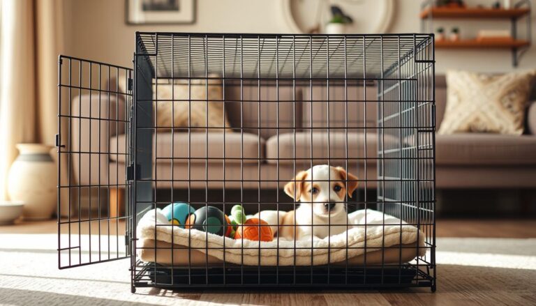 crate training a puppy