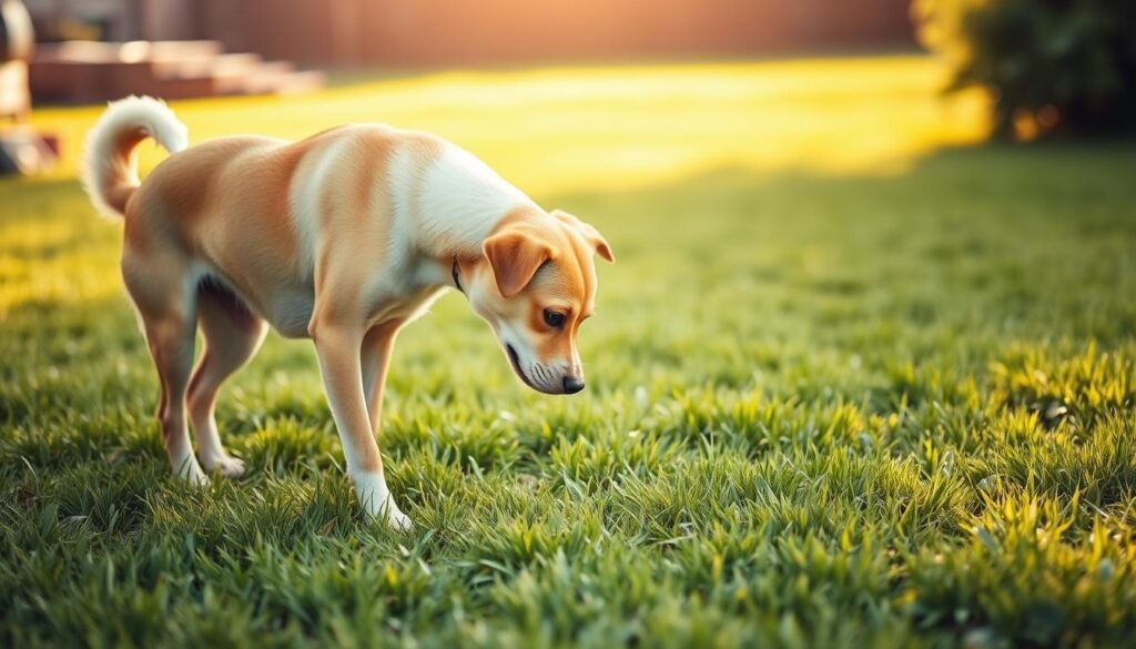 Dog outdoor bathroom training