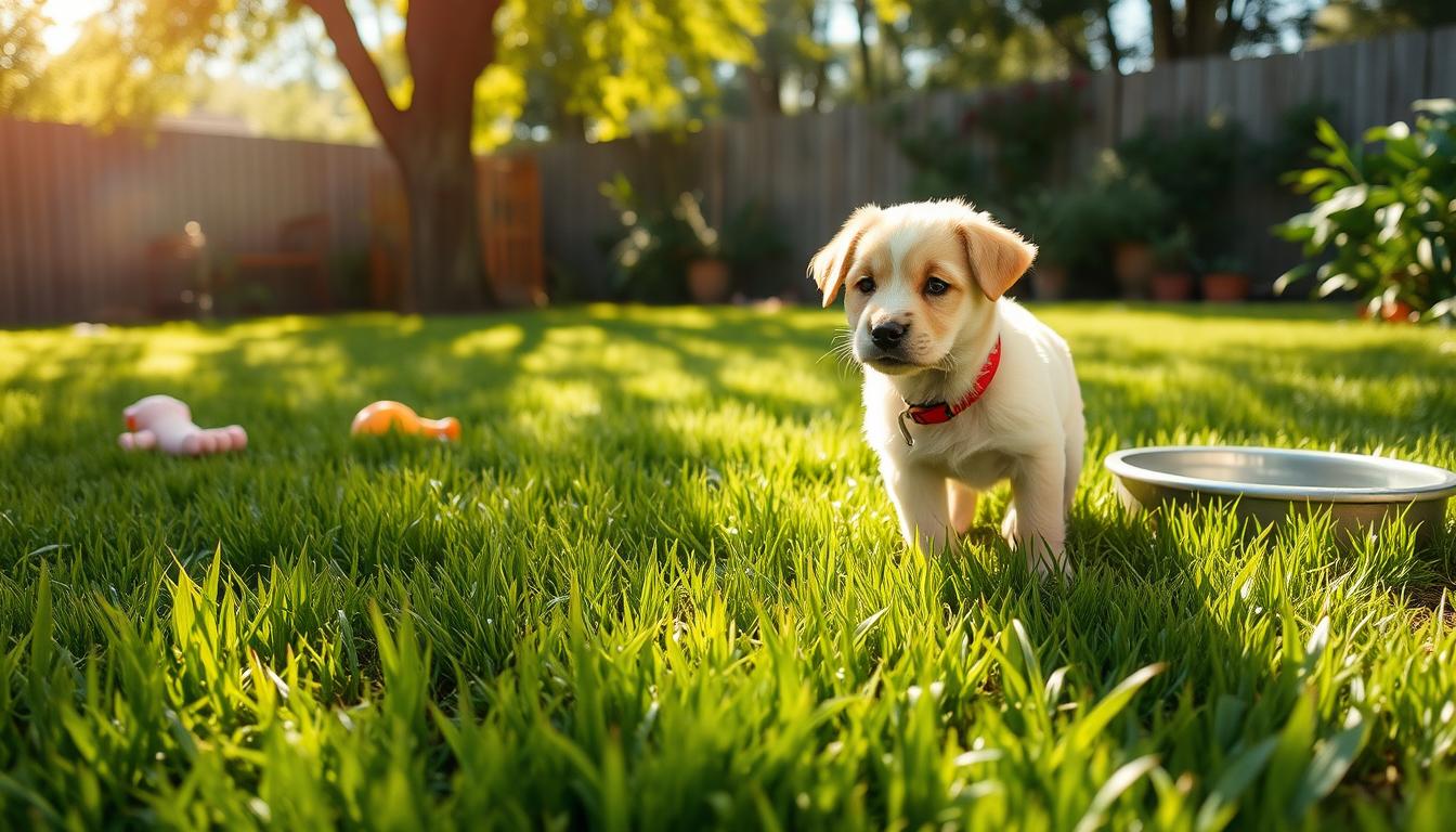 puppy potty grass